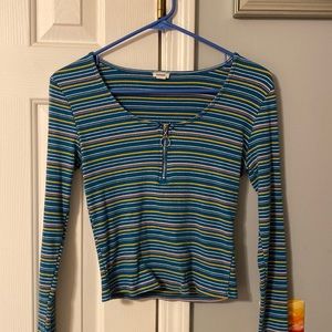 Striped long sleeve garage